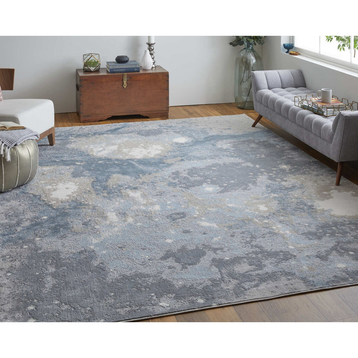 7 x 10 Gray Abstract Area Rug Image 7