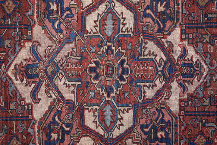 8 X 10 Red Tan And Blue Floral Power Loom Area Rug Image 8