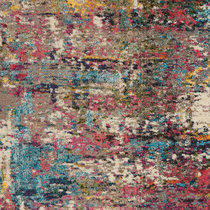 4 X 6 Sunset Abstract Power Loom Non Skid Area Rug Image 3