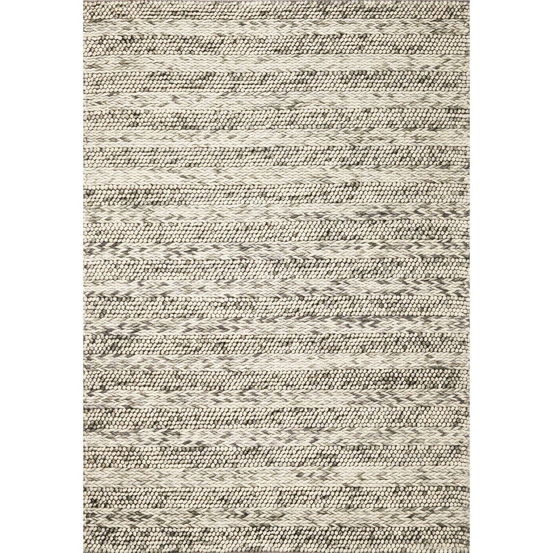 5 X 7 Wool Grey Area Rug Image 1