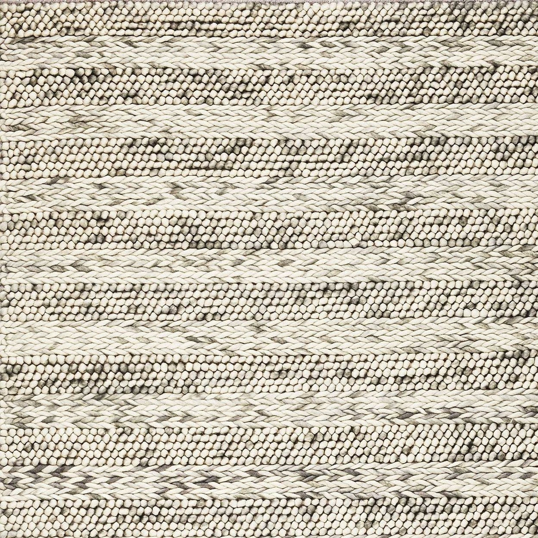 5 X 7 Wool Grey Area Rug Image 4