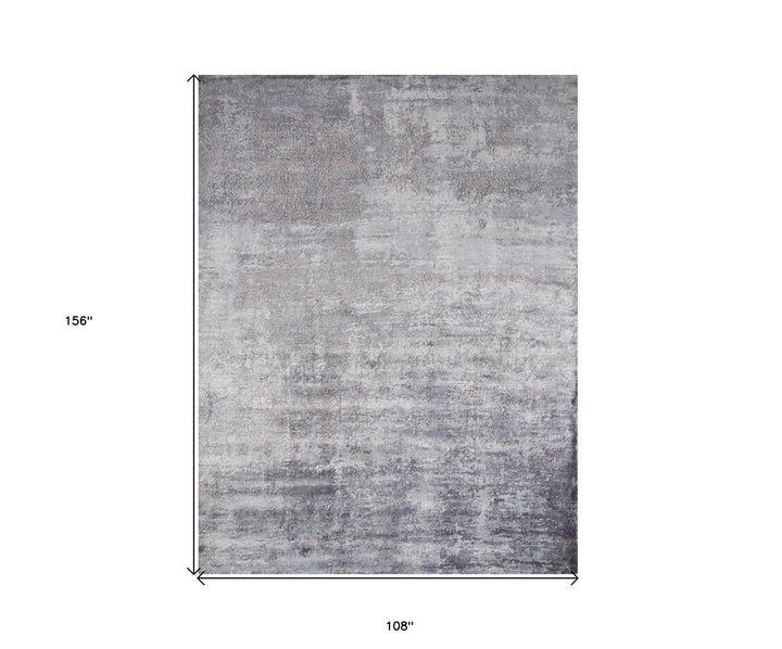 5 X 7 Viscose Slate Area Rug Image 9