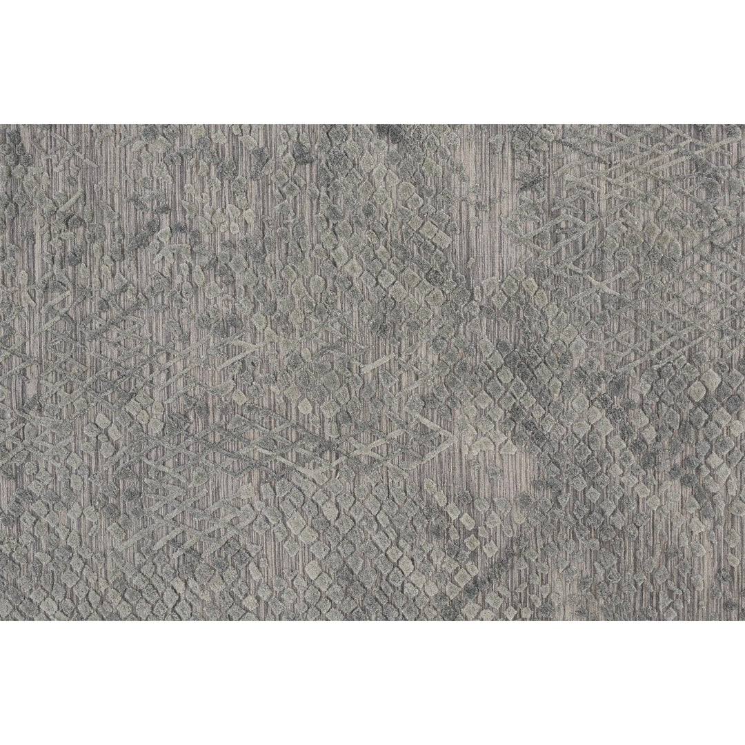 5 X 8 Gray Abstract Hand Woven Area Rug Image 12