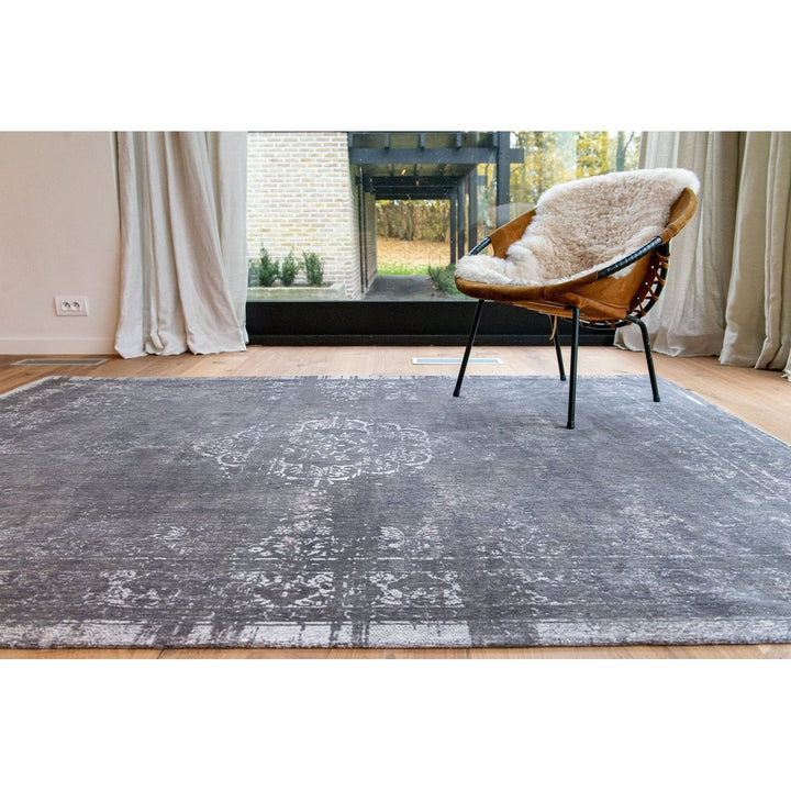 5 x 7 Gray Medallion Non Skid Area Rug Image 7