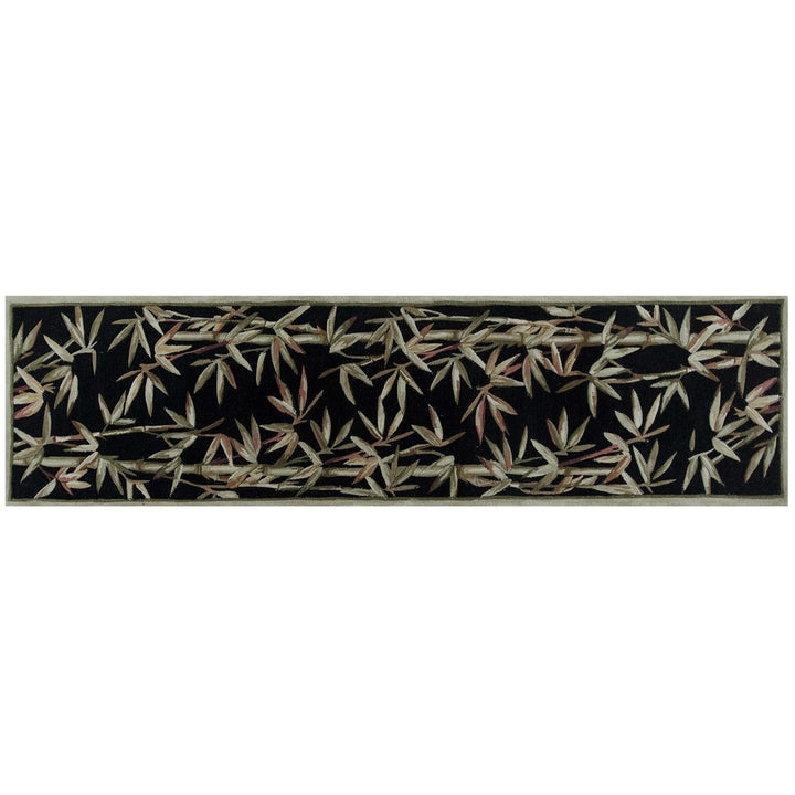 5 X 8 Wool Black Area Rug Image 8