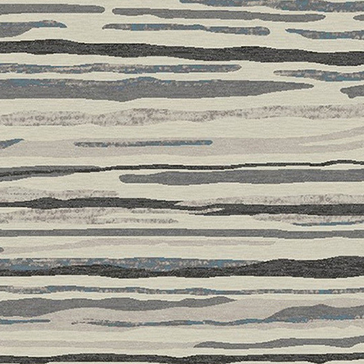 8 x 10 Beige and Gray Abstract Area Rug Image 5