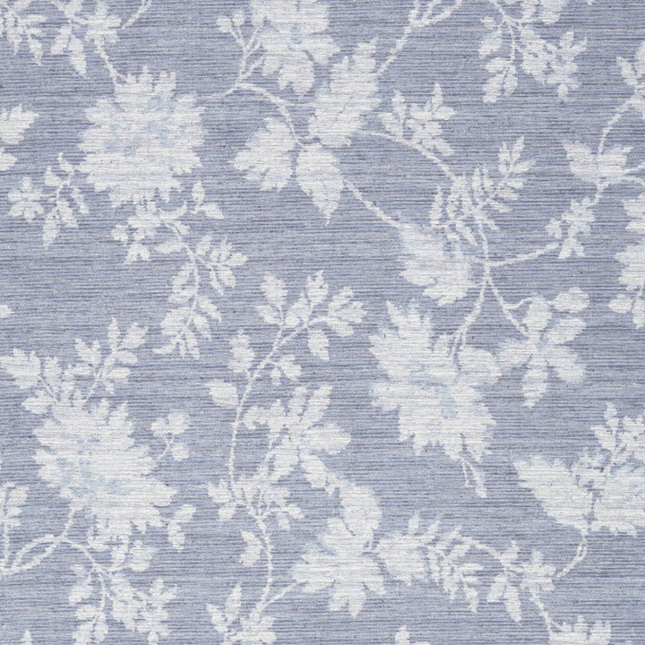 5 X 7 Grey Floral Washable Area Rug Image 3