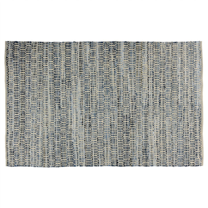 5 x 8 Blue and Gray Area Rug Image 8