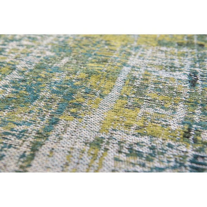 5 x 7 Blue and Green Abstract Non Skid Area Rug Image 8