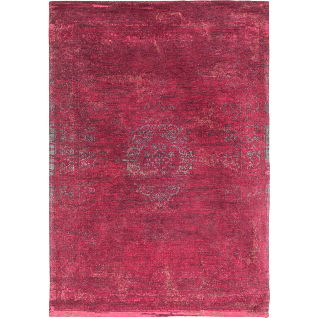 5 x 7 Gray and Pink Medallion Non Skid Area Rug Image 1