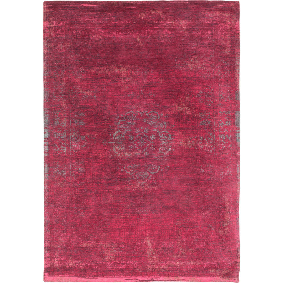 5 x 7 Gray and Pink Medallion Non Skid Area Rug Image 1