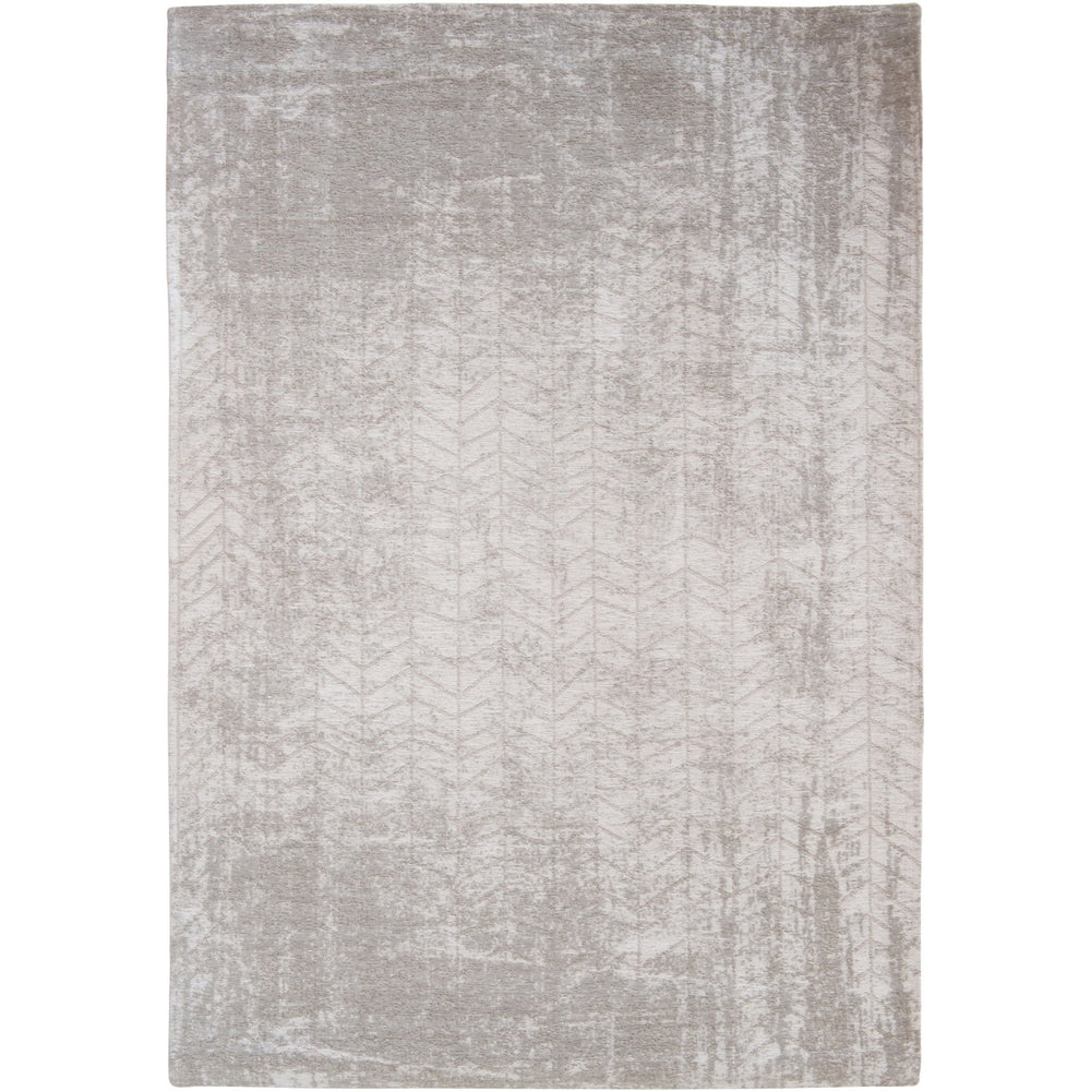 5 x 7 Gray and White Chevron Non Skid Area Rug Image 2