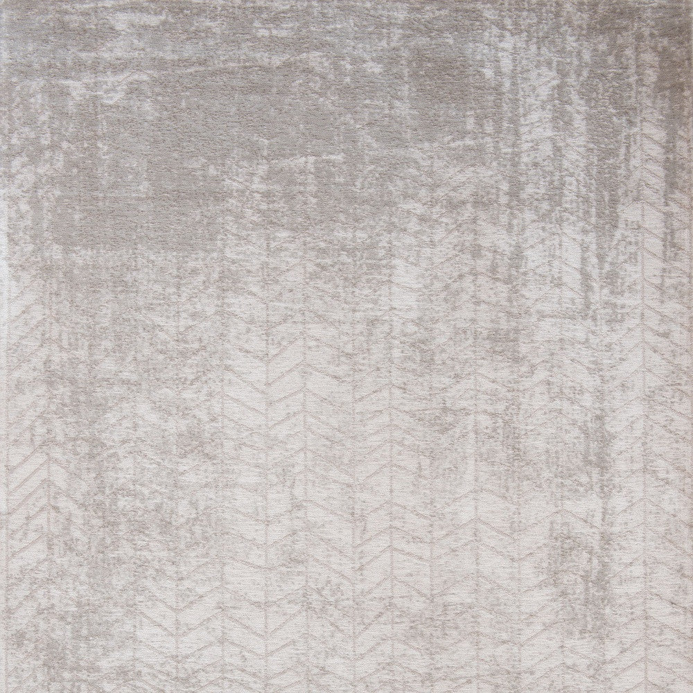 5 x 7 Gray and White Chevron Non Skid Area Rug Image 3