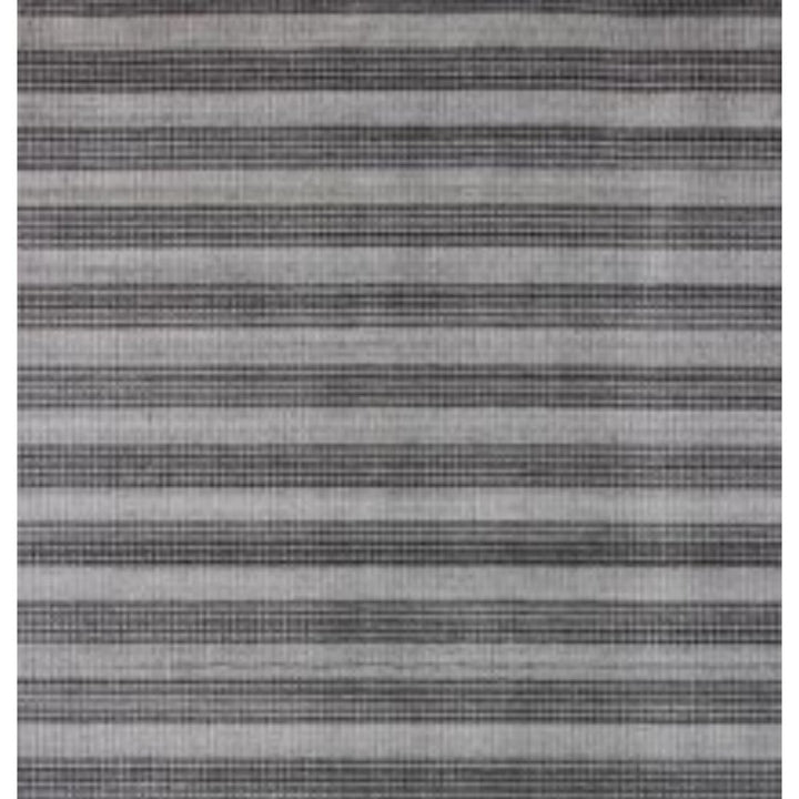 5 X 10 Black And Gray Striped Hand Loomed Area Rug Image 3