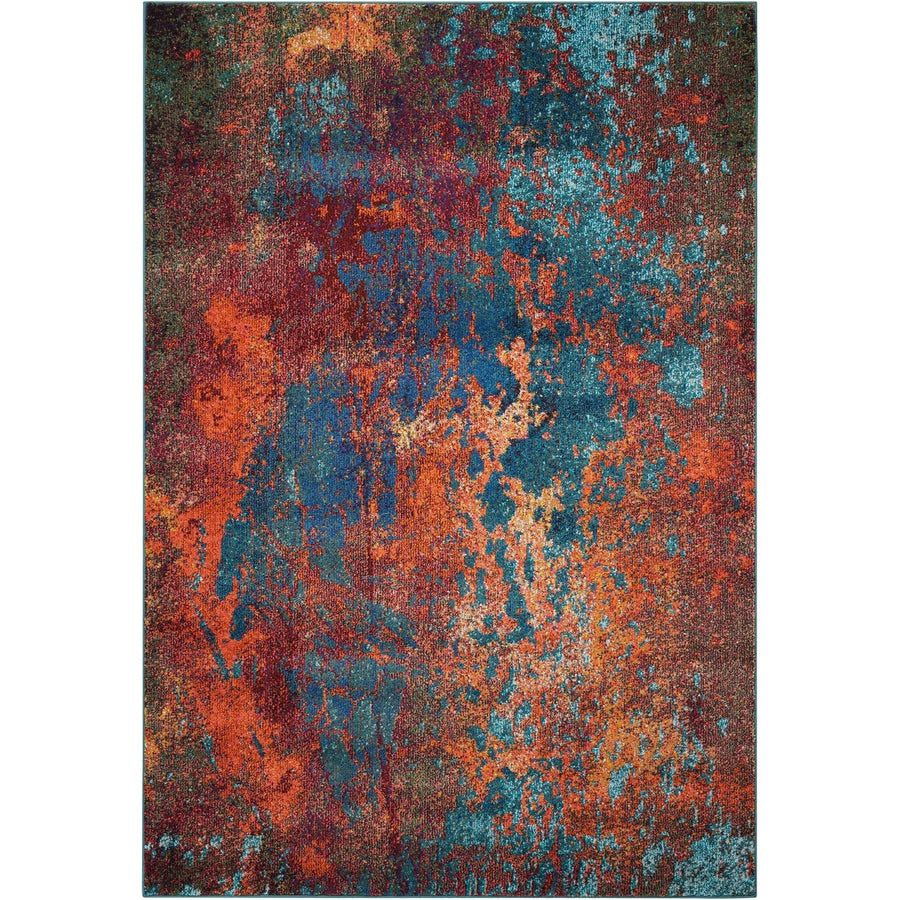 5 X 7 Atlantic Abstract Non Skid Area Rug Image 1