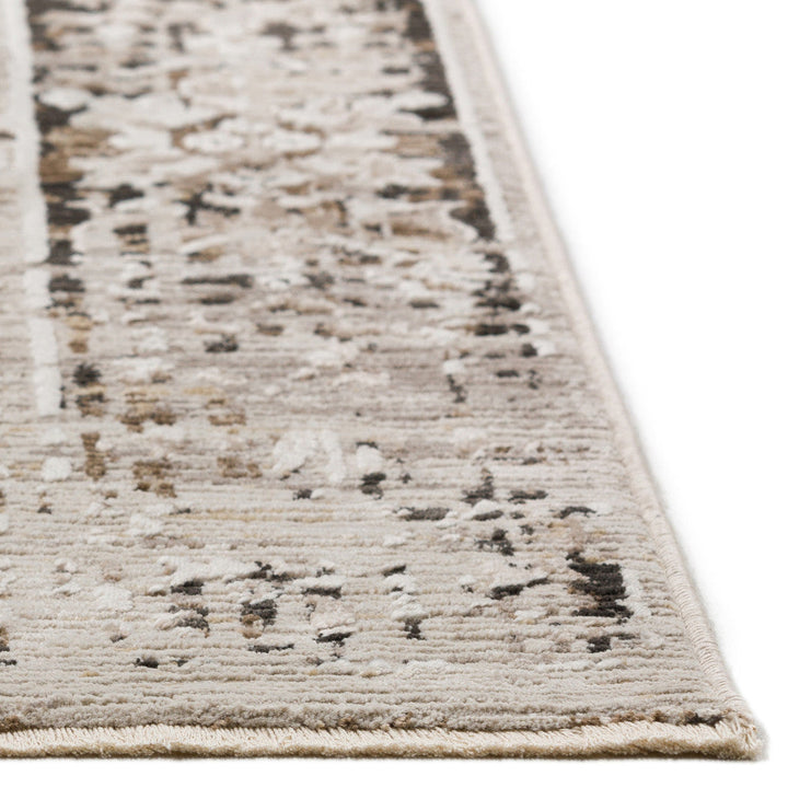 5 X 8 Gray Oriental Area Rug With Fringe Image 4