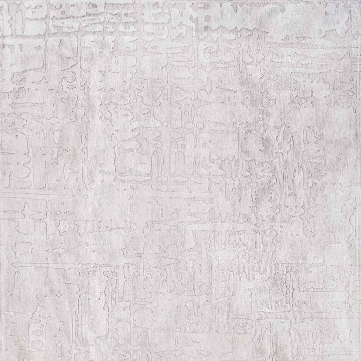 5 x 7 White Abstract Non Skid Area Rug Image 6