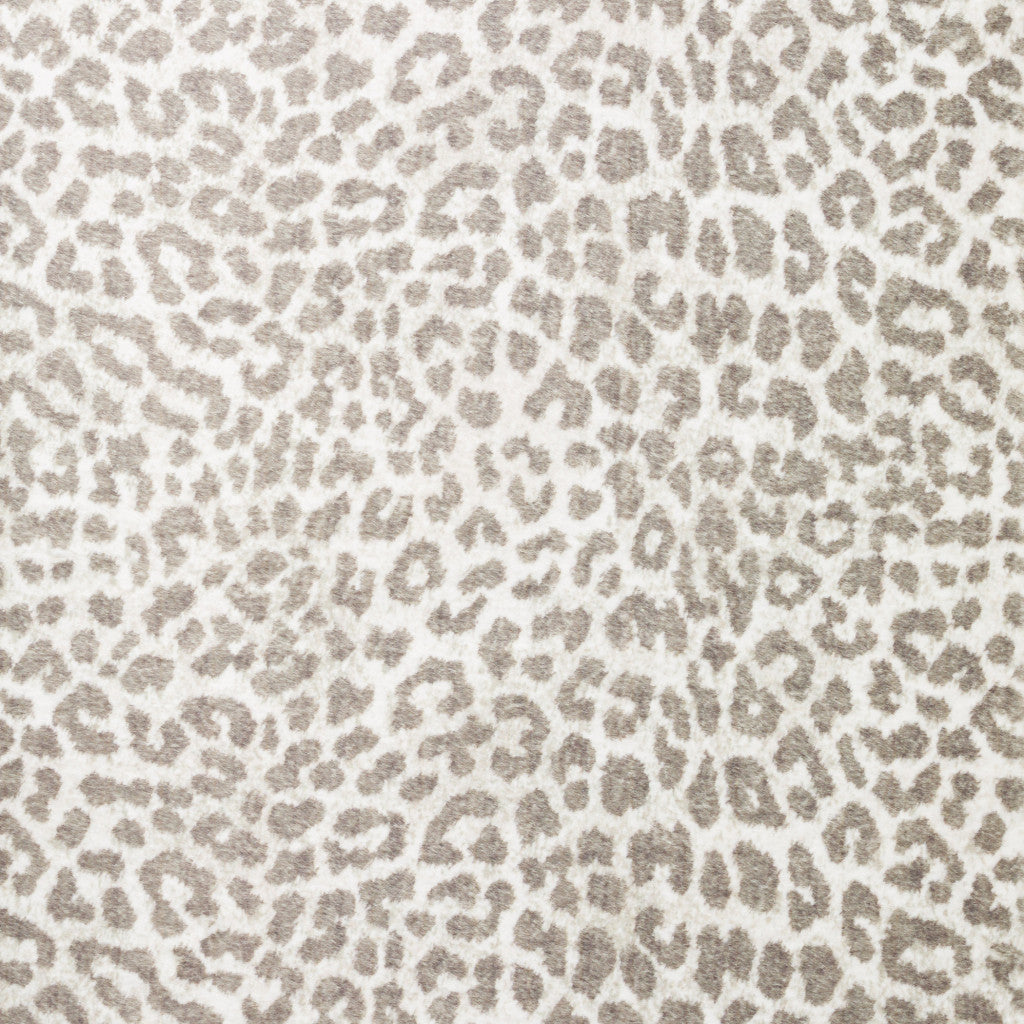 5 X 8 Beige and Cream Leopard Print Shag Handmade Non Skid Area Rug Image 10