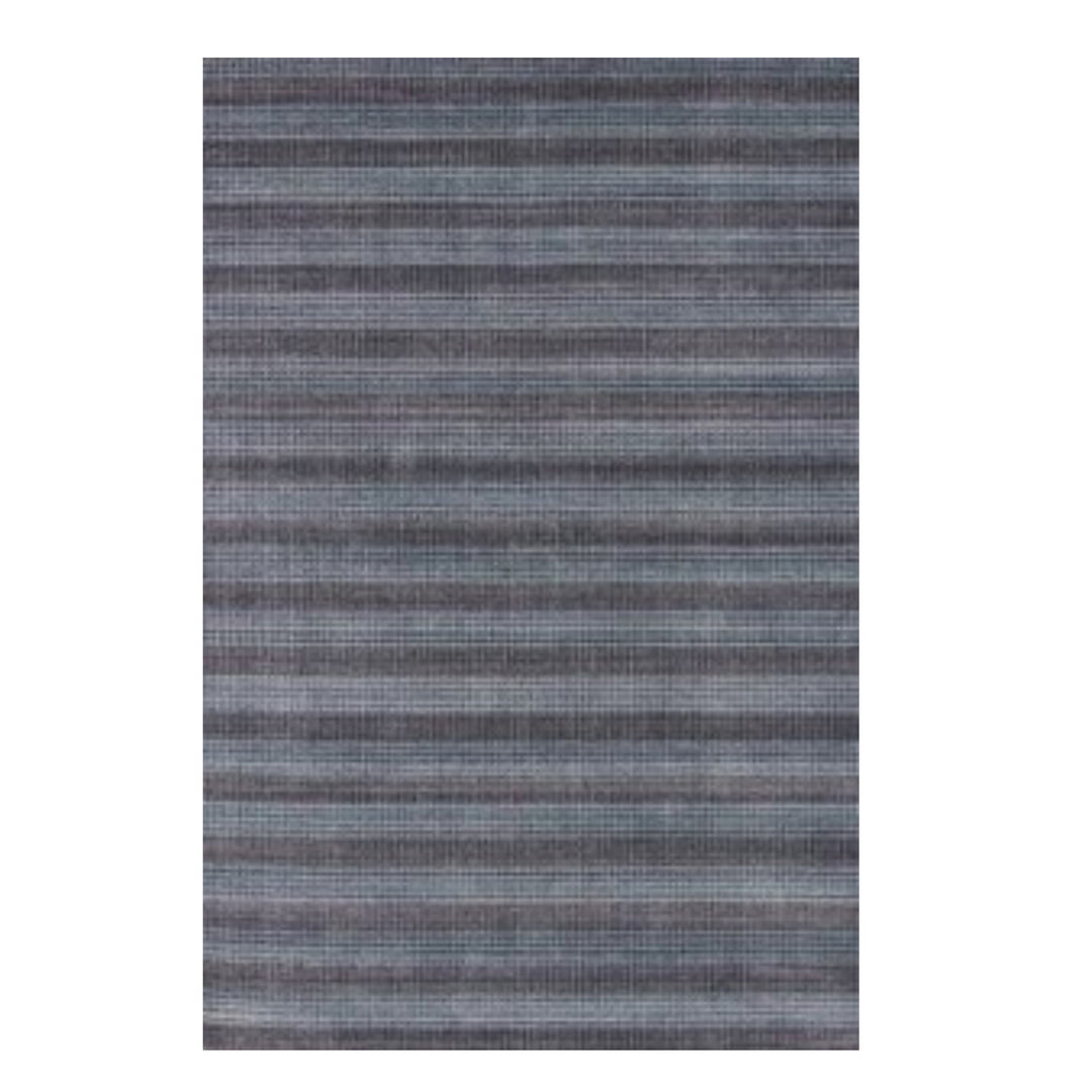 5 X 8 Blue And Black Hand Loomed Area Rug Image 1