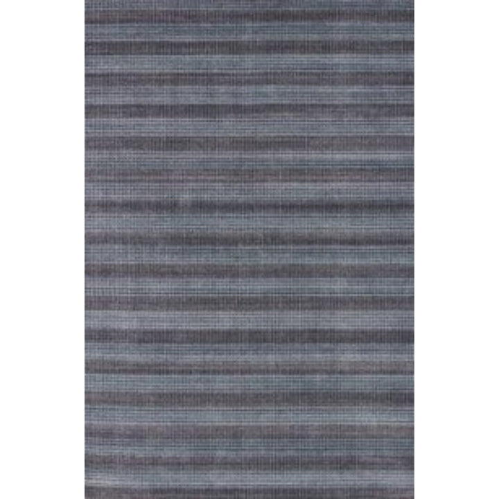 5 X 8 Blue And Black Hand Loomed Area Rug Image 3