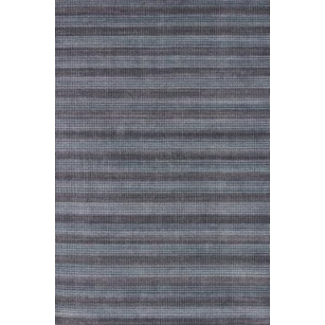 5 X 8 Blue And Black Hand Loomed Area Rug Image 5