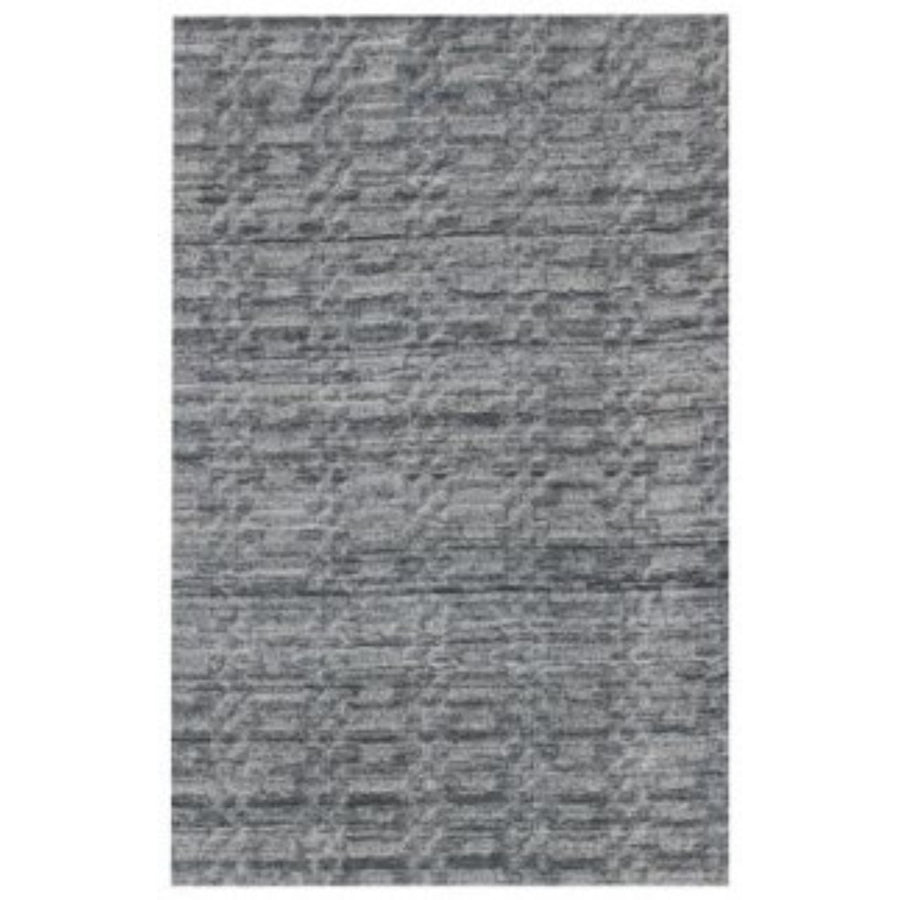 5 X 8 Charcoal And Rust Hand Loomed Area Rug Image 1