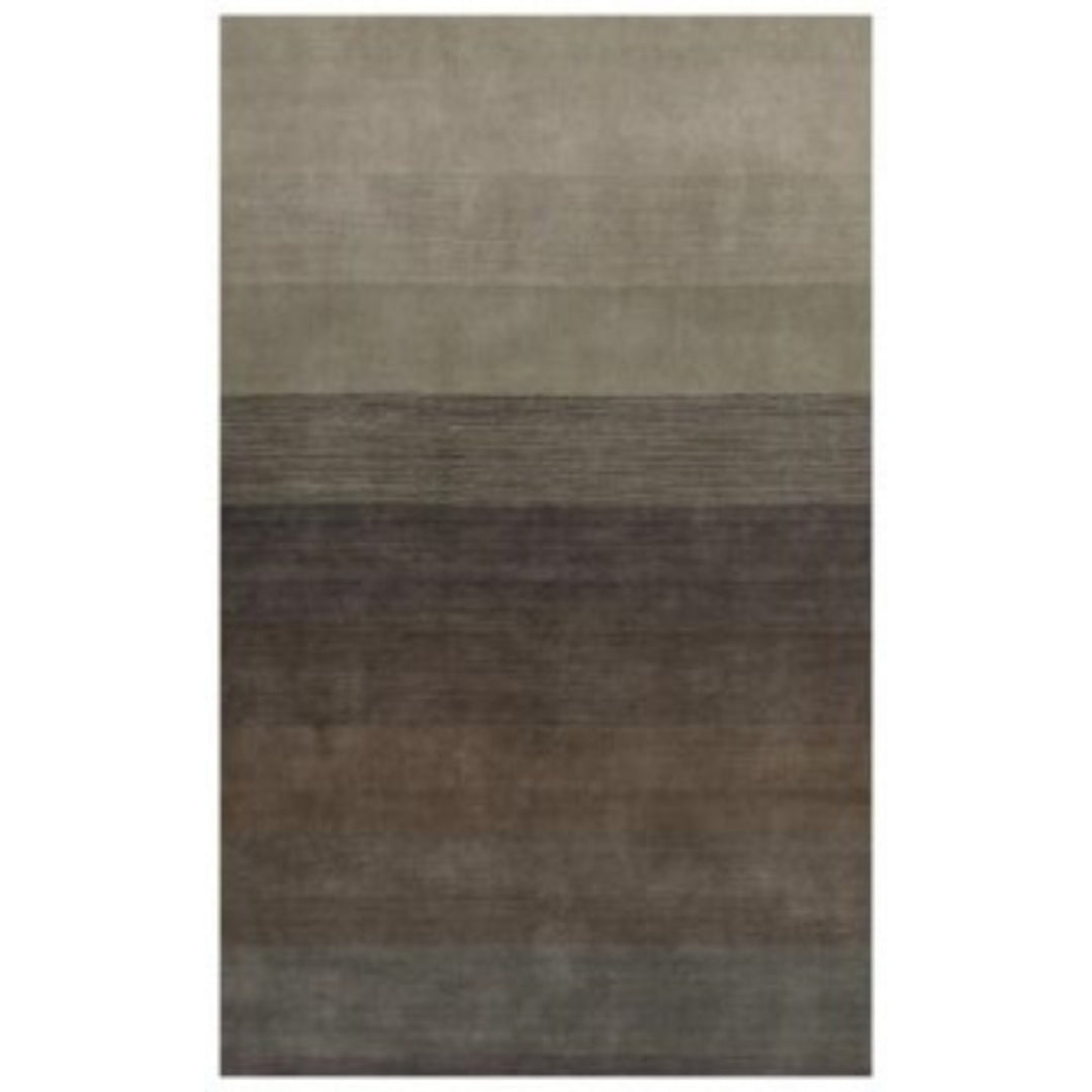 5 X 8 Expresso And Brown Ombre Hand Loomed Area Rug Image 1