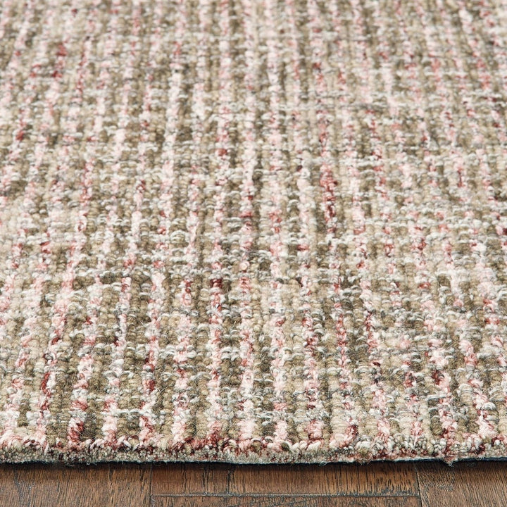 5 x 8 Gray Wool Handmade Area Rug Image 5