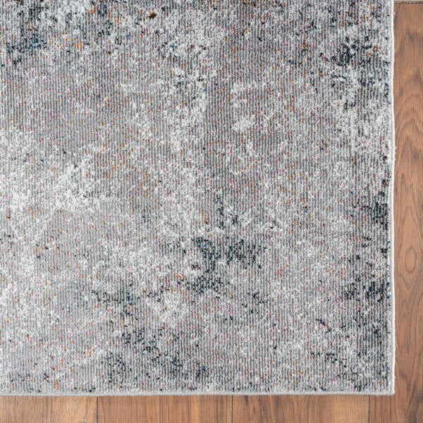 8 x 10 Light Gray Modern Abstract Area Rug Image 1