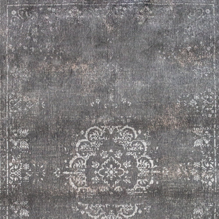 6 X 8 Gray Medallion Non Skid Area Rug Image 5