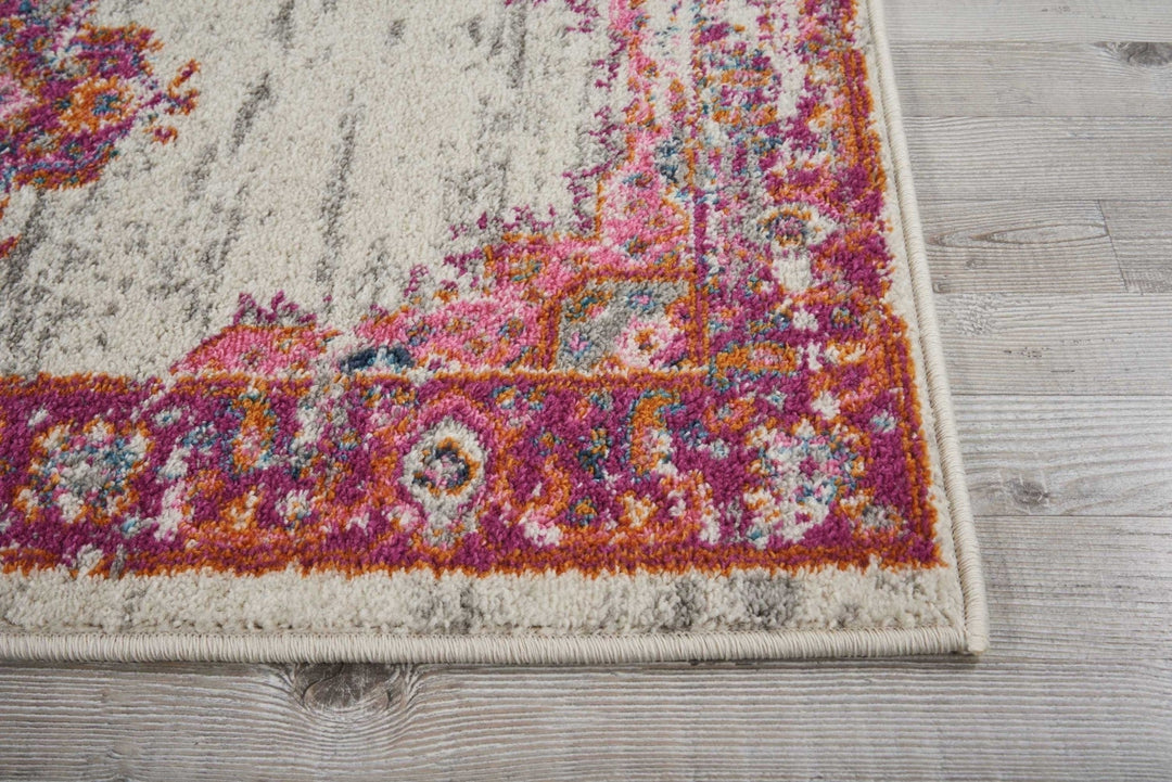 6 Fuchsia Power Loom Runner Rug Image 3