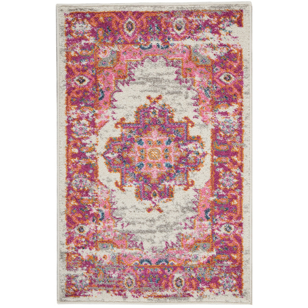 6 Fuchsia Power Loom Runner Rug Image 10