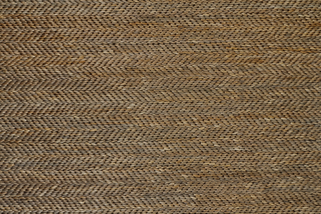 8 X 11 Tan Orange And Brown Hand Woven Area Rug Image 4