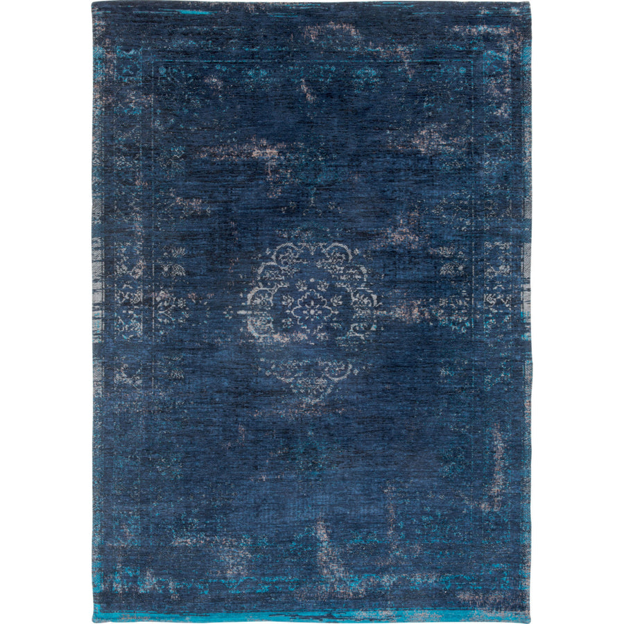 6 X 8 Blue and Gray Medallion Non Skid Area Rug Image 1