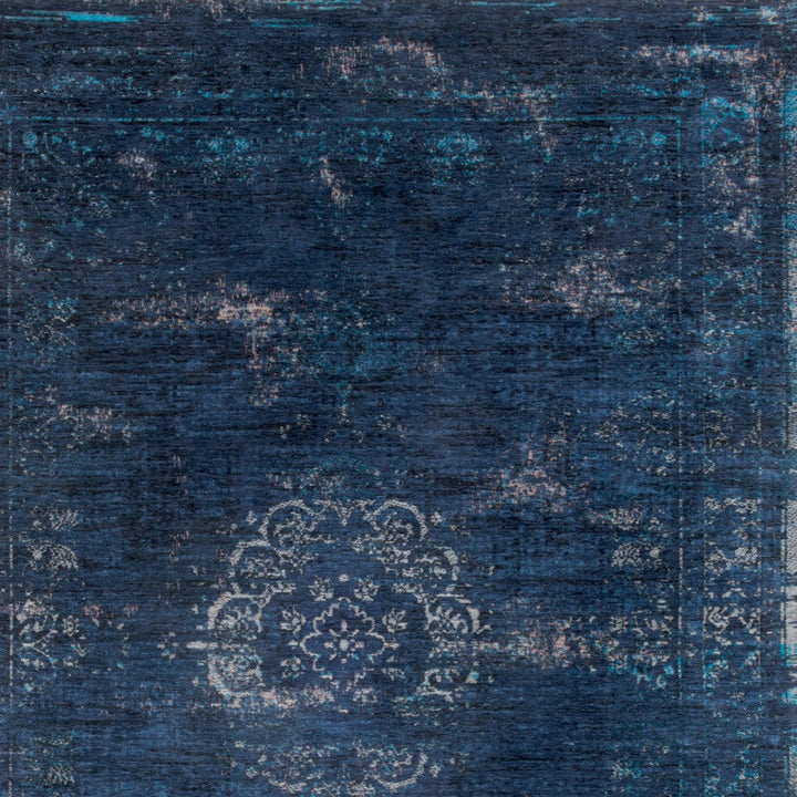 6 X 8 Blue and Gray Medallion Non Skid Area Rug Image 4