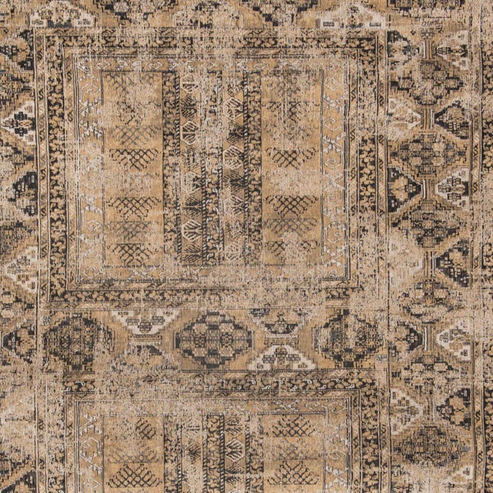 6 X 8 Brown Oriental Non Skid Area Rug Image 5