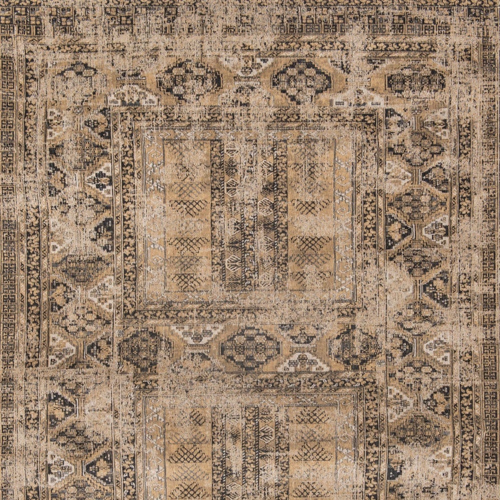 6 X 8 Brown Oriental Non Skid Area Rug Image 6