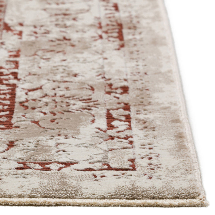 5 X 8 Red Oriental Area Rug With Fringe Image 3