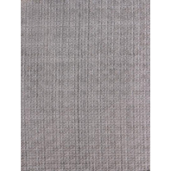 5 x 8 Tan And Charcoal Plaid Cross Hand Loomed Area Rug Image 3