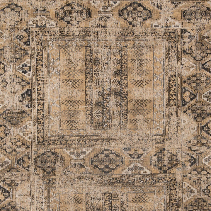 7 x 9 Brown Oriental Non Skid Area Rug Image 5