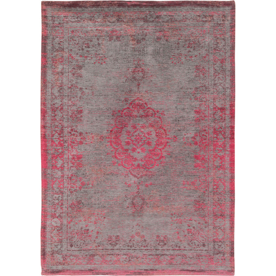 7 x 9 Gray and Pink Medallion Non Skid Area Rug Image 1