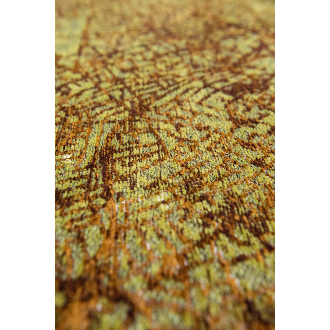 7 x 9 Green and Brown Abstract Non Skid Area Rug Image 7