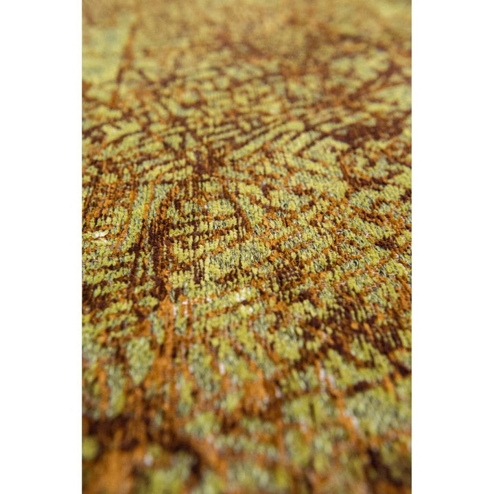 7 x 9 Green and Brown Abstract Non Skid Area Rug Image 7