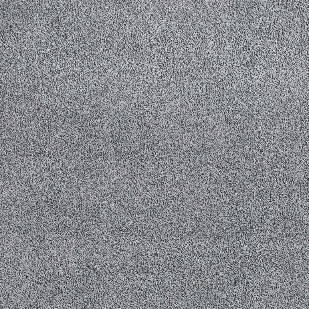 8 Round Polyester Grey Area Rug Image 1