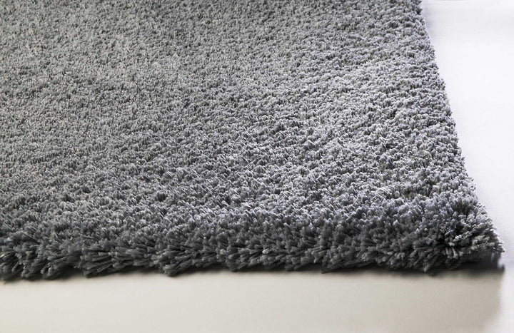 8 Round Polyester Grey Area Rug Image 6