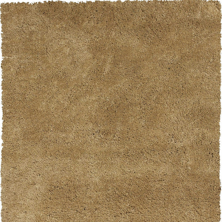 8 Round Polyester Gold Area Rug Image 11