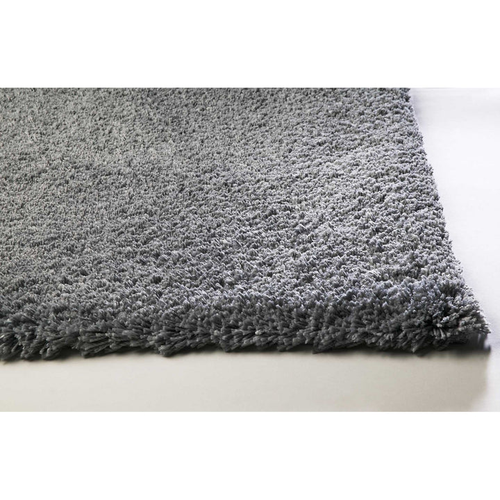 8 Round Polyester Grey Area Rug Image 10