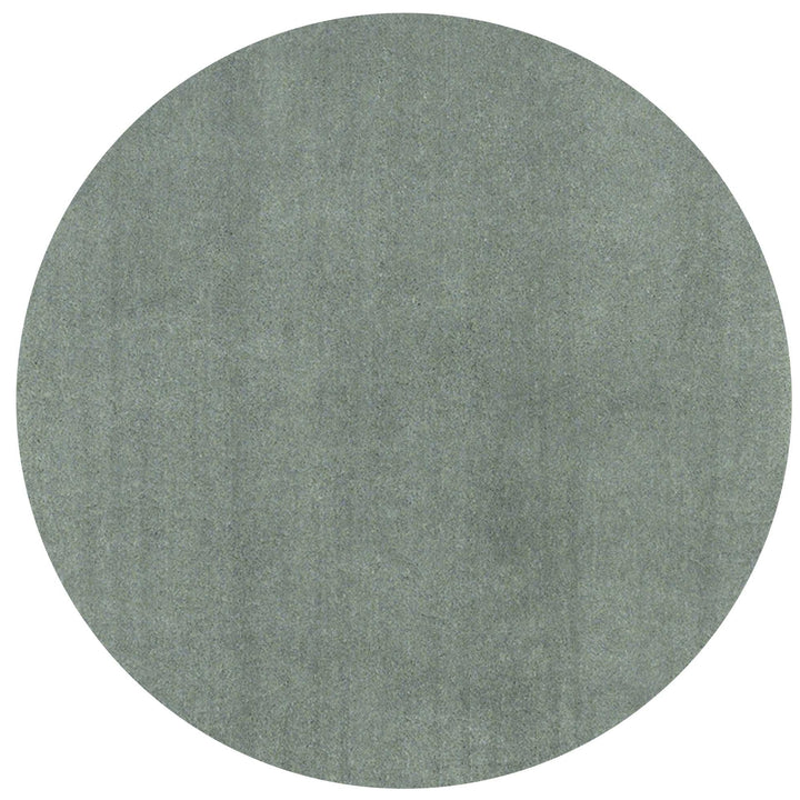 8 Round Polyester Slate Area Rug Image 2