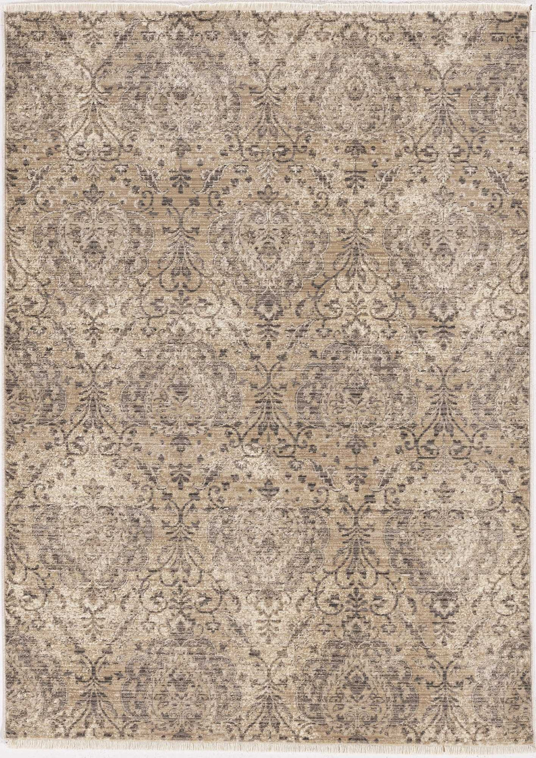 8 Sand Or Charcoal Polypropylene Runner Rug Image 1