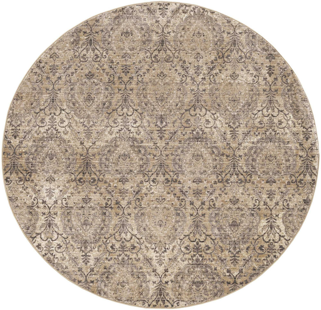 8 Sand Or Charcoal Polypropylene Runner Rug Image 3